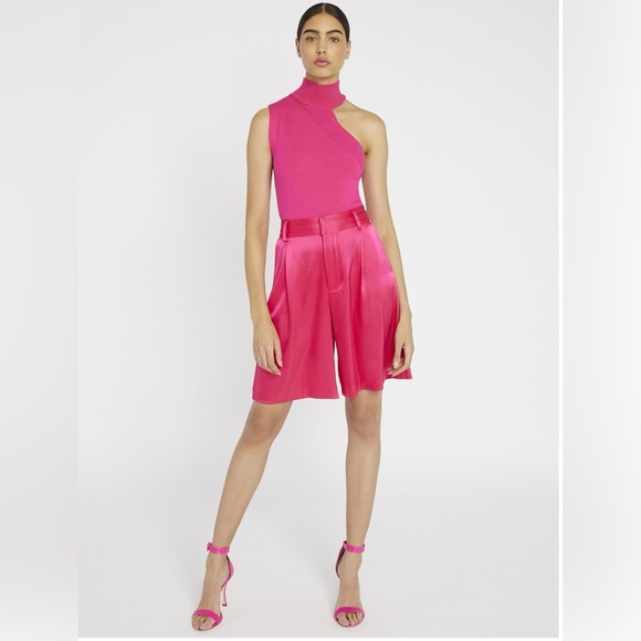 Alice+Olivia Wild Pink “Kiki Cut-Out Tank” Top Medium Excellent Condition! - Picture 4 of 11